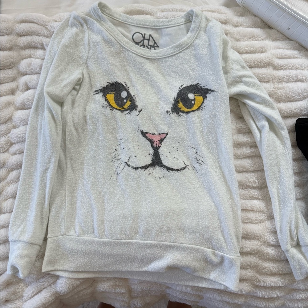 Wildfox Cat Face Sweatshirt